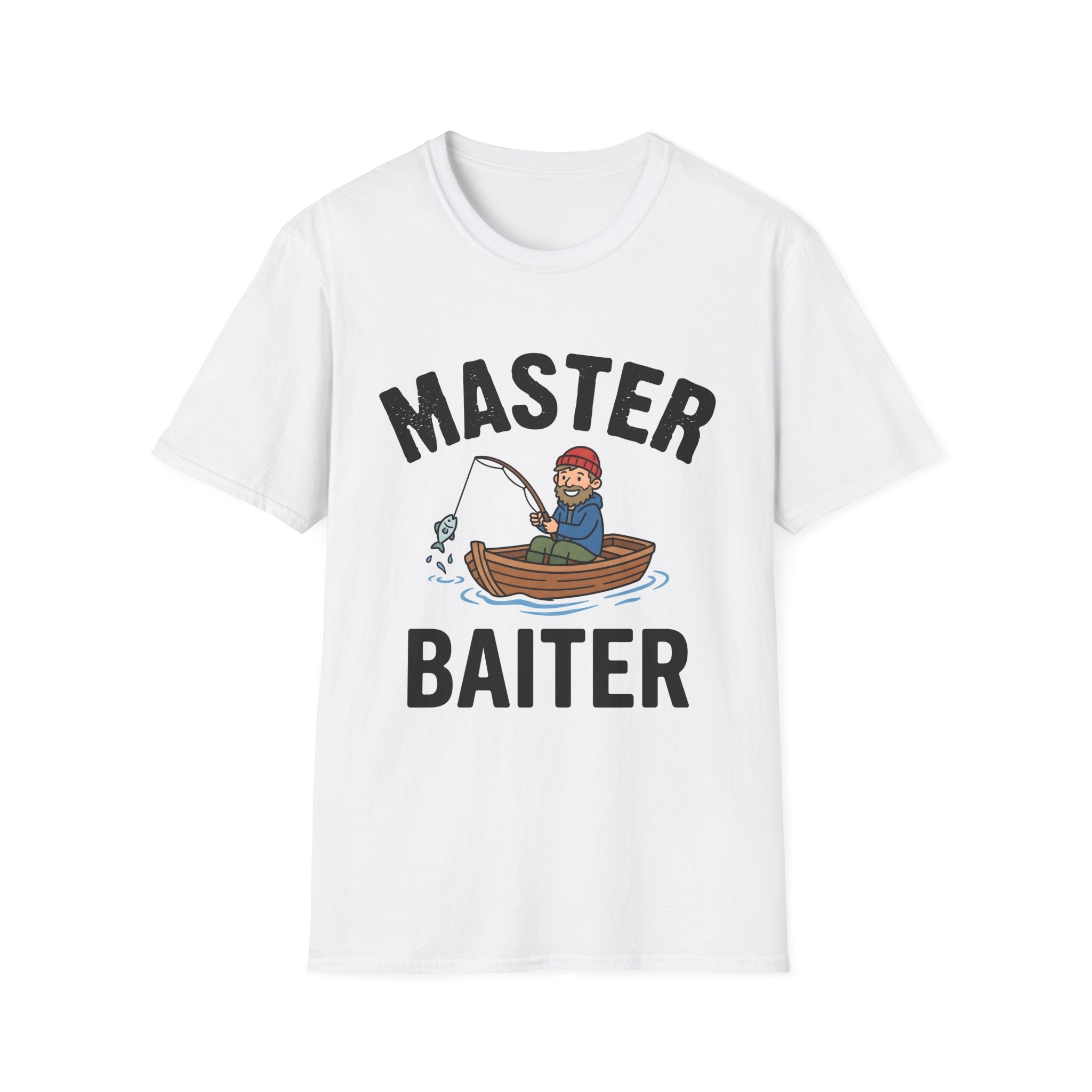 Fishing T-Shirt — "Master Baiter" Funny Fisherman Tee