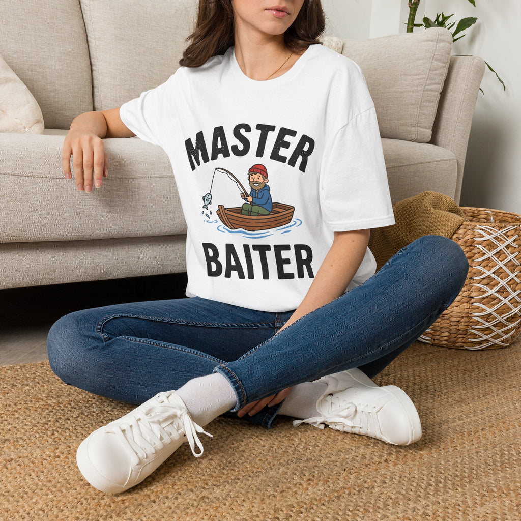 Fishing T-Shirt — "Master Baiter" Funny Fisherman Tee